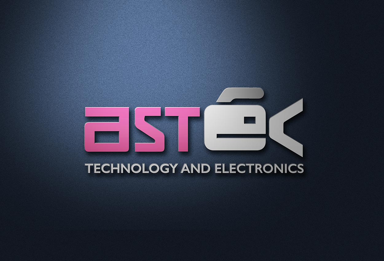 Logo design of astec electronics company Dubai