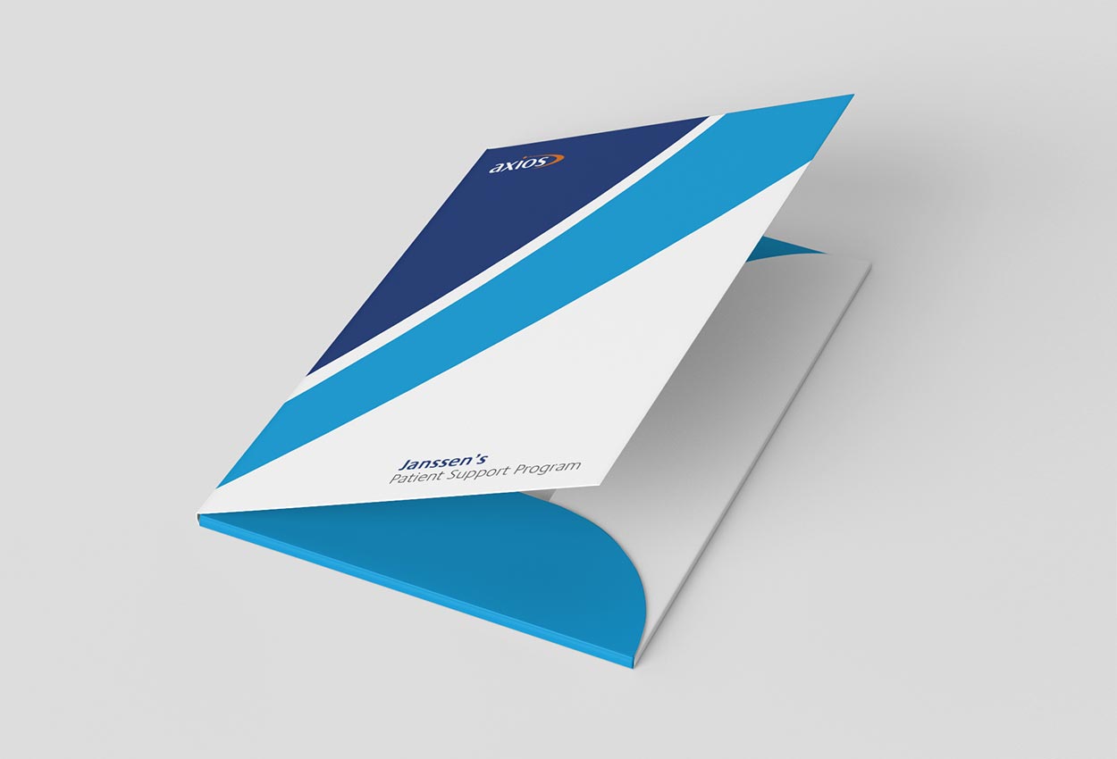 Medical Folder design in Dubai for Axios International